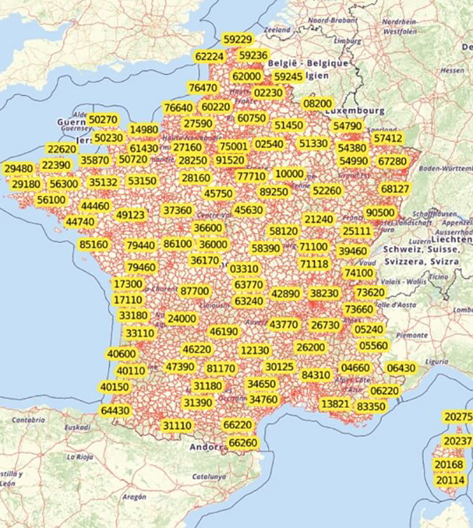 5 Digit Postal Code France Dashboards Data Spotzi